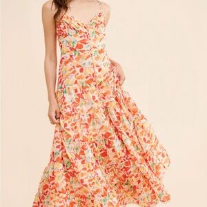 ASTR the Label Tazia Vibrant Floral Maxi Dress